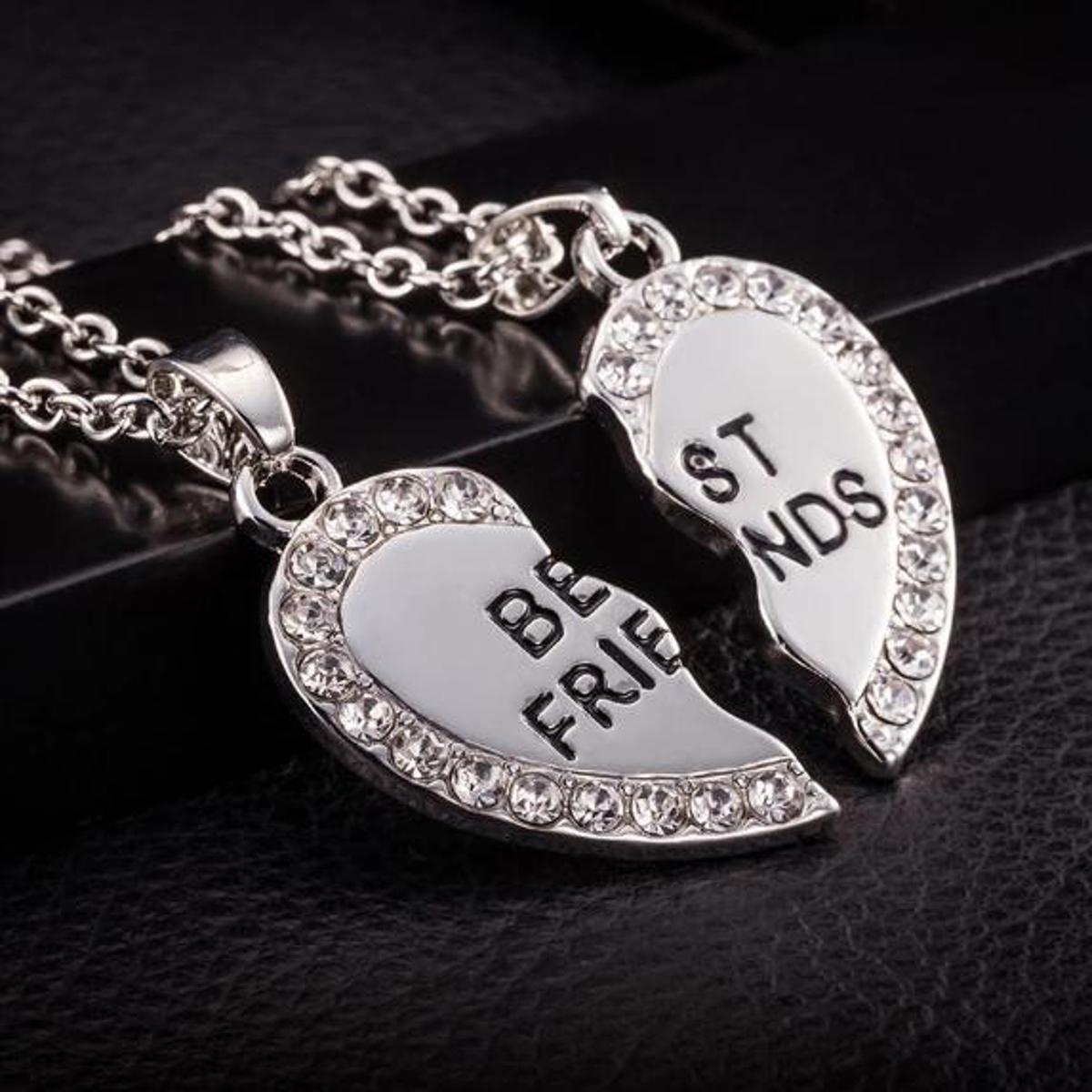 Best Friend Pendant with Chain - Pair of 2 Pendants