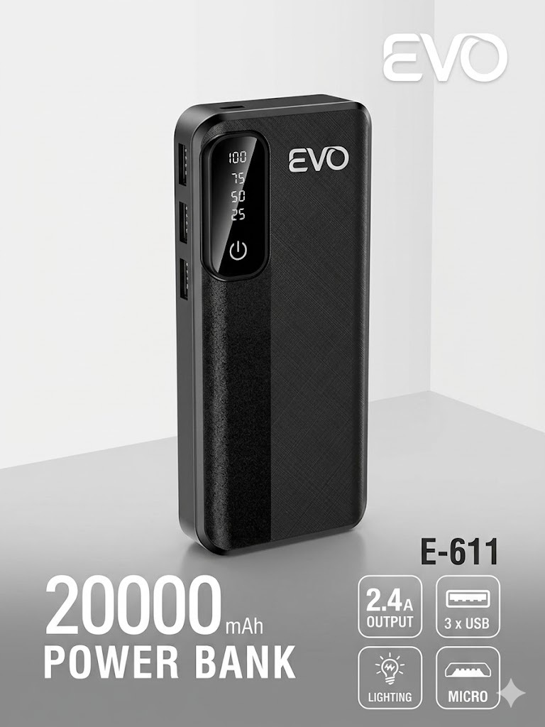 Professional 20000mAh High-Capacity Power Bank | Fast Charging Portable Charger for All Smartphones | Universal Mobile Backup Battery with LED Display price in Pakistan