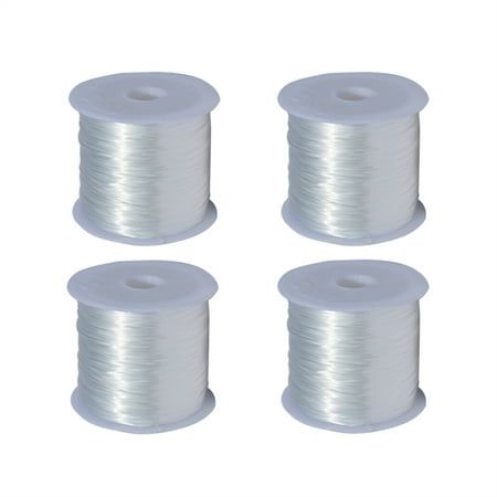 10 Yards White Stretchy Elastic Crystal String Cord – 0.5mm Beading Wire for Jewelry Making & Bracelets