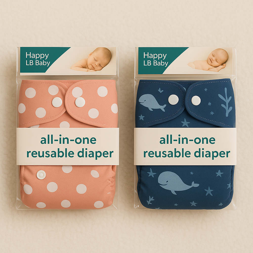 Premium Imported All-in-One Reusable Baby Diaper |Reusable, Soft, Washable & Eco-Friendly