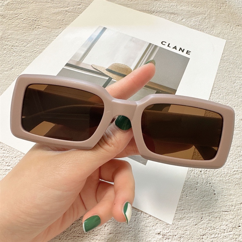 Square Fashion Sunshade Sunglasses Men Retro Fashion Trend Ins Girl New