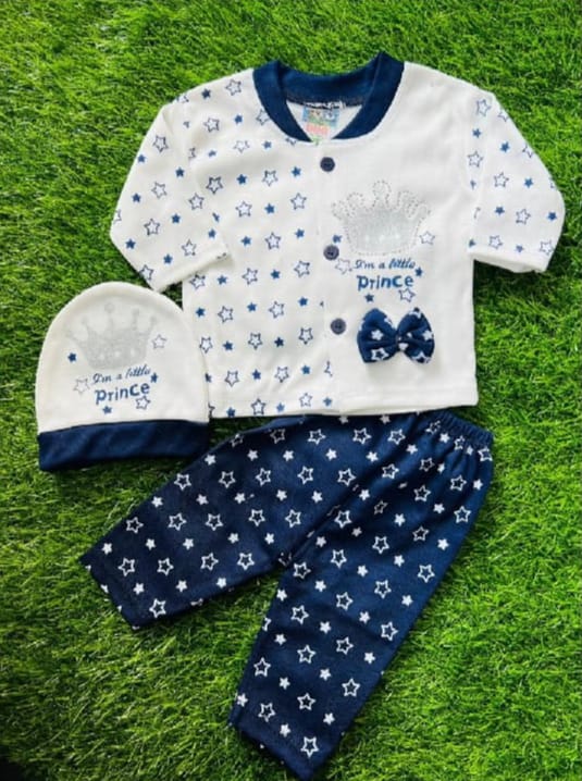 New born Baby And Baba Dress With Cap