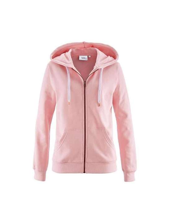 Pink on sale zipper hoodie