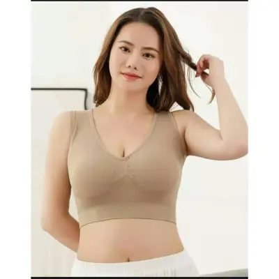 air bra -The Comfort Seamless Bra Size S - 6XL, Women Sporst Vest Bra Sleep  Bra with Wide Straps