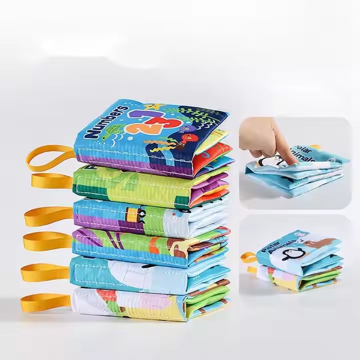 Baby Cloth Book Intelligence Development Early Learning Educational Toy Montessori for Kids Gift