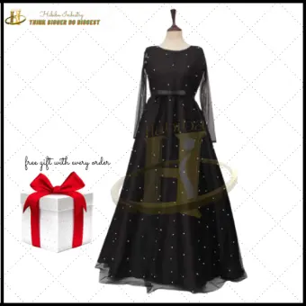 black maxi frock