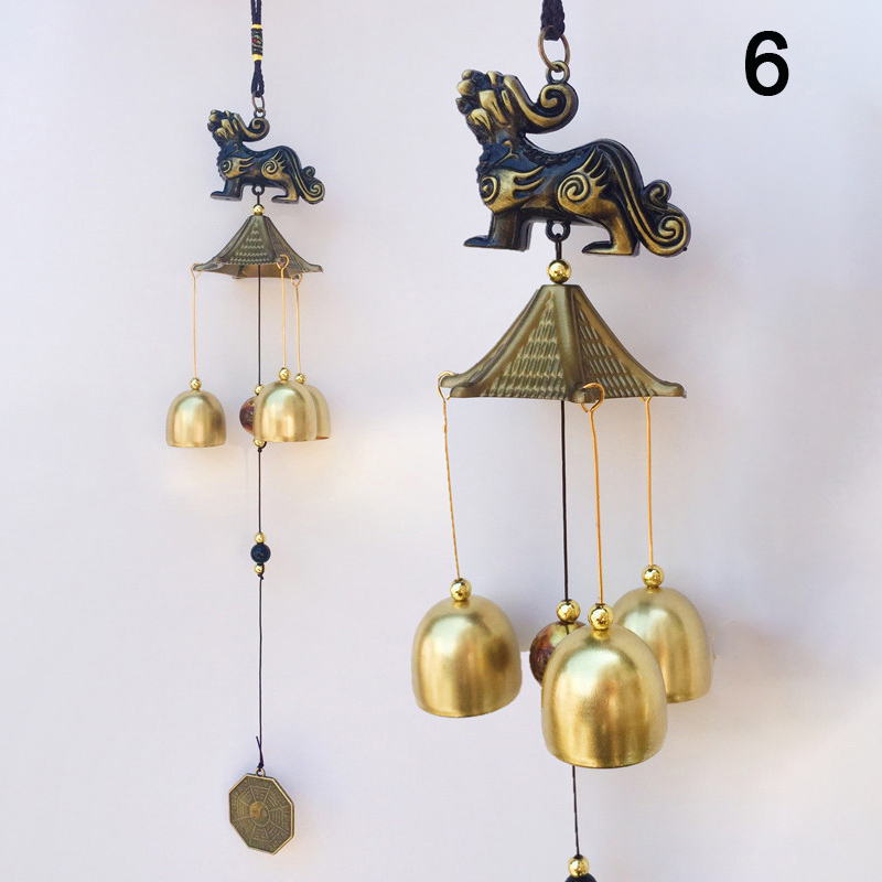 Antique Wind Chime Copper Yard Garden Outdoor Living Decoration Metal