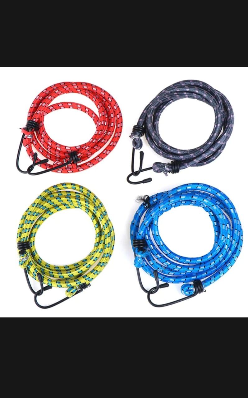 1pc x 1m Bungee Cord Strap Heavy Tarp Stretch ElasticTie Down Hooks Bicycle Tied Creek|Stretch Cord |Bike use Specially