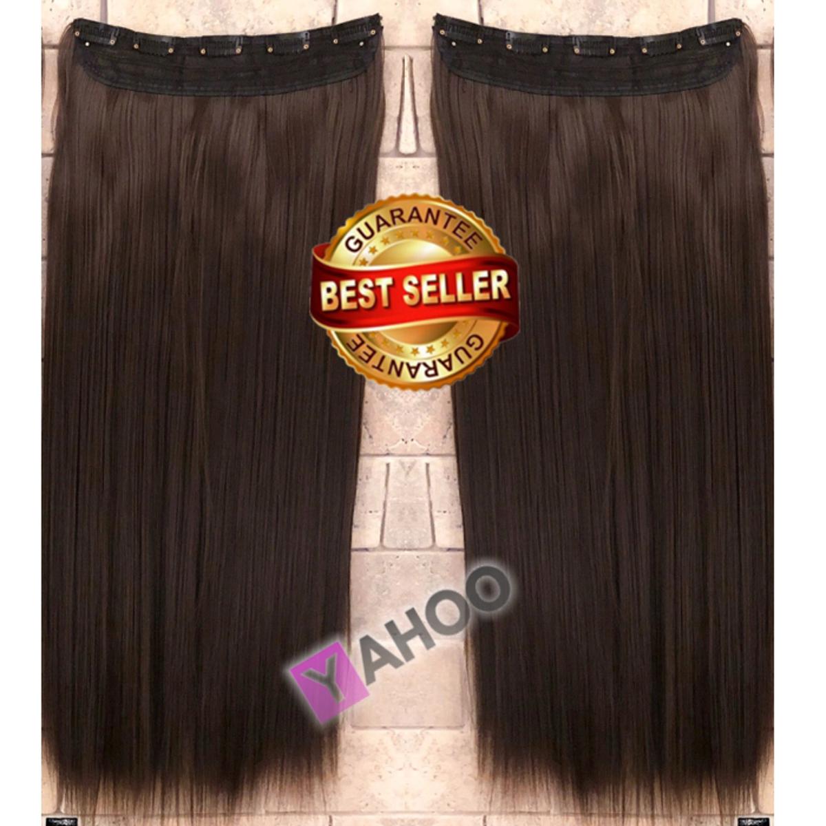 Hair Extension For Girls 5 Clip in Hair Extensions for Women - Copper Brown