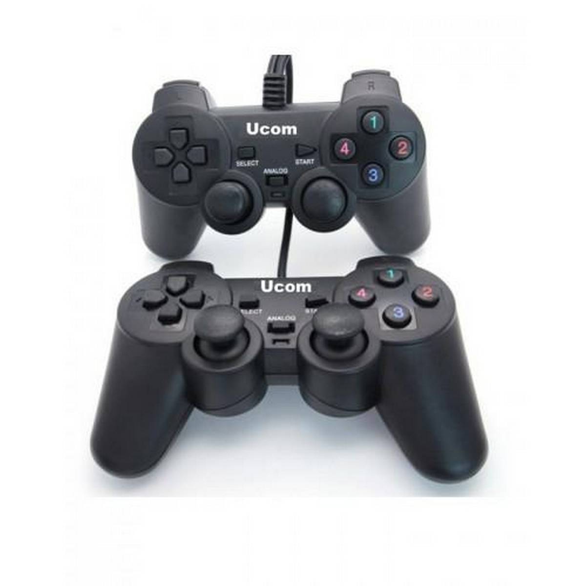 Pack of 2 JoyStick Wired USB 2.0 Black Gamepad Joystick Joypad Game Controller For PC Laptop Computer For Win7/8/10 XP