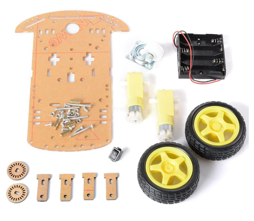 New ARDUINO 2WD Robot Smart Car Chassis Kits Full Size Base Board with Speed Encoder for Arduino 51 M26 DIY Education Robot Smart Car Kit For Student kids