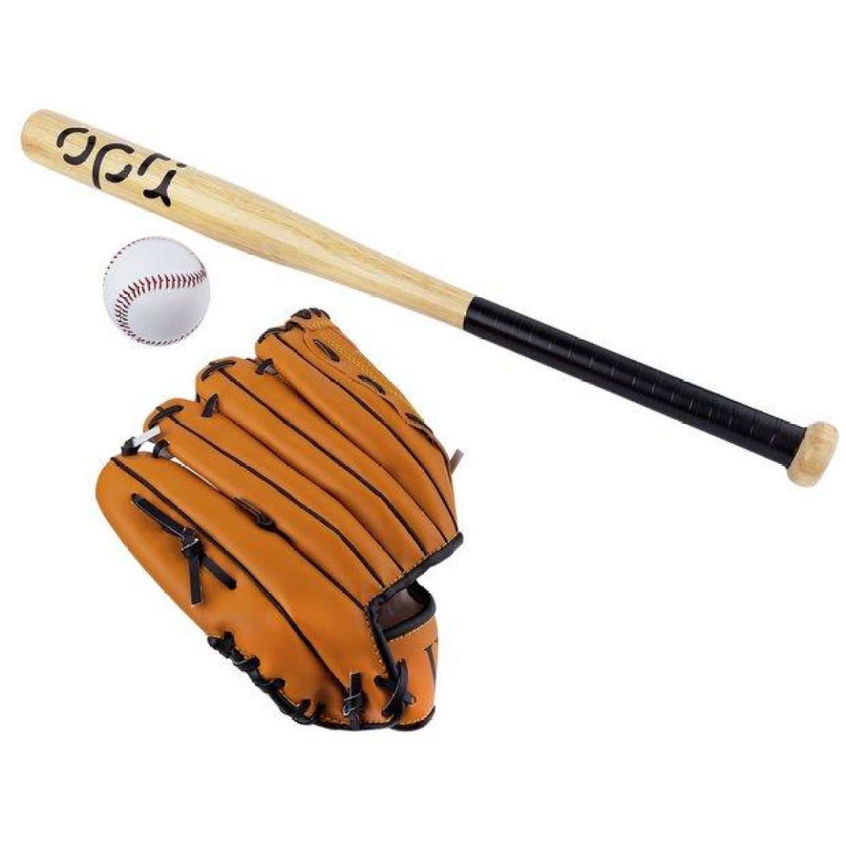 baseball bat and glove set