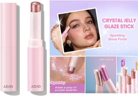 Jelly Eyeshadow Highlight Stick, Glitter Shimmer, High Pigmentation, Long Lasting