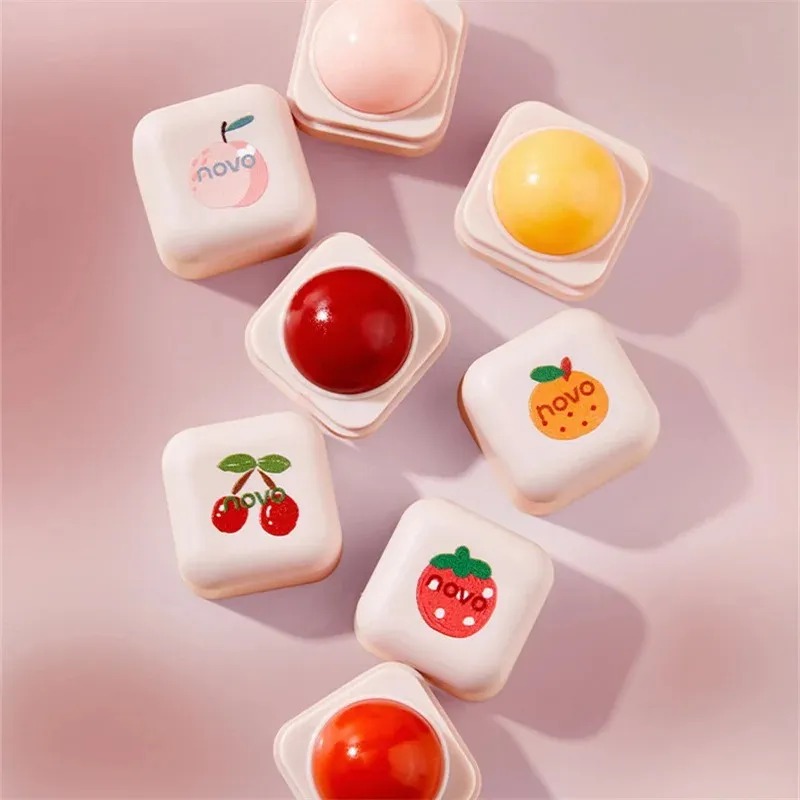 Mini Pudding Change Lip Balm Lasting Nutritious Lipstick Peach Lip Care Lipstick Base Transparent Repair Lipgloss price in Pakistan