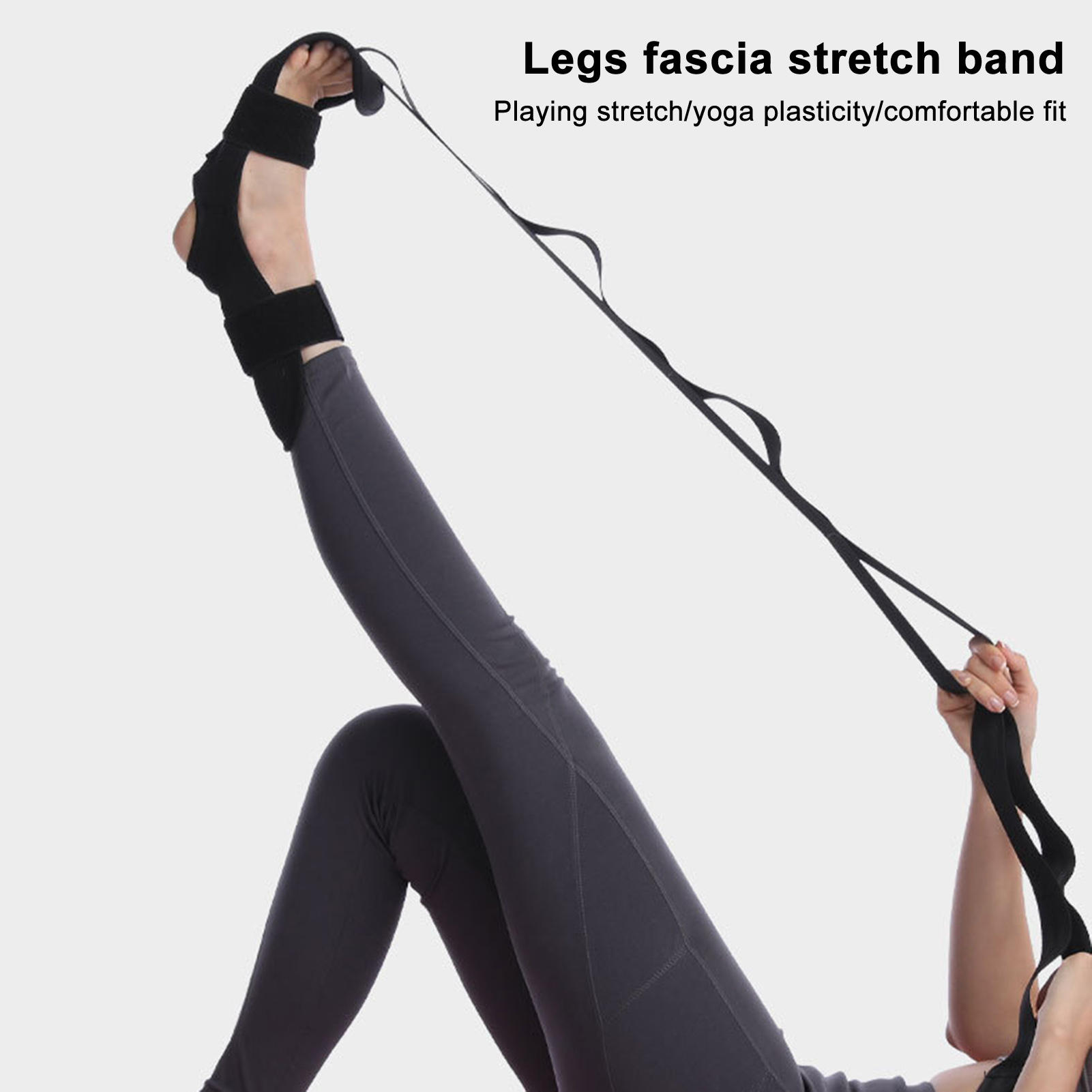 Yoga Stretching Strap Flexible Yoga Strap with 7 for Stretching Gymnastics  Durable Breathable Leg Training Tool Stretching Band