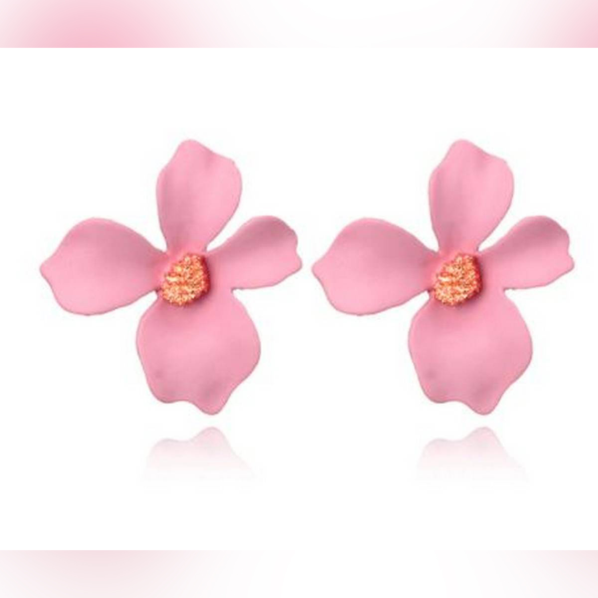 Trendy Flower Stud Earrings Female Statement Earrings for Girls