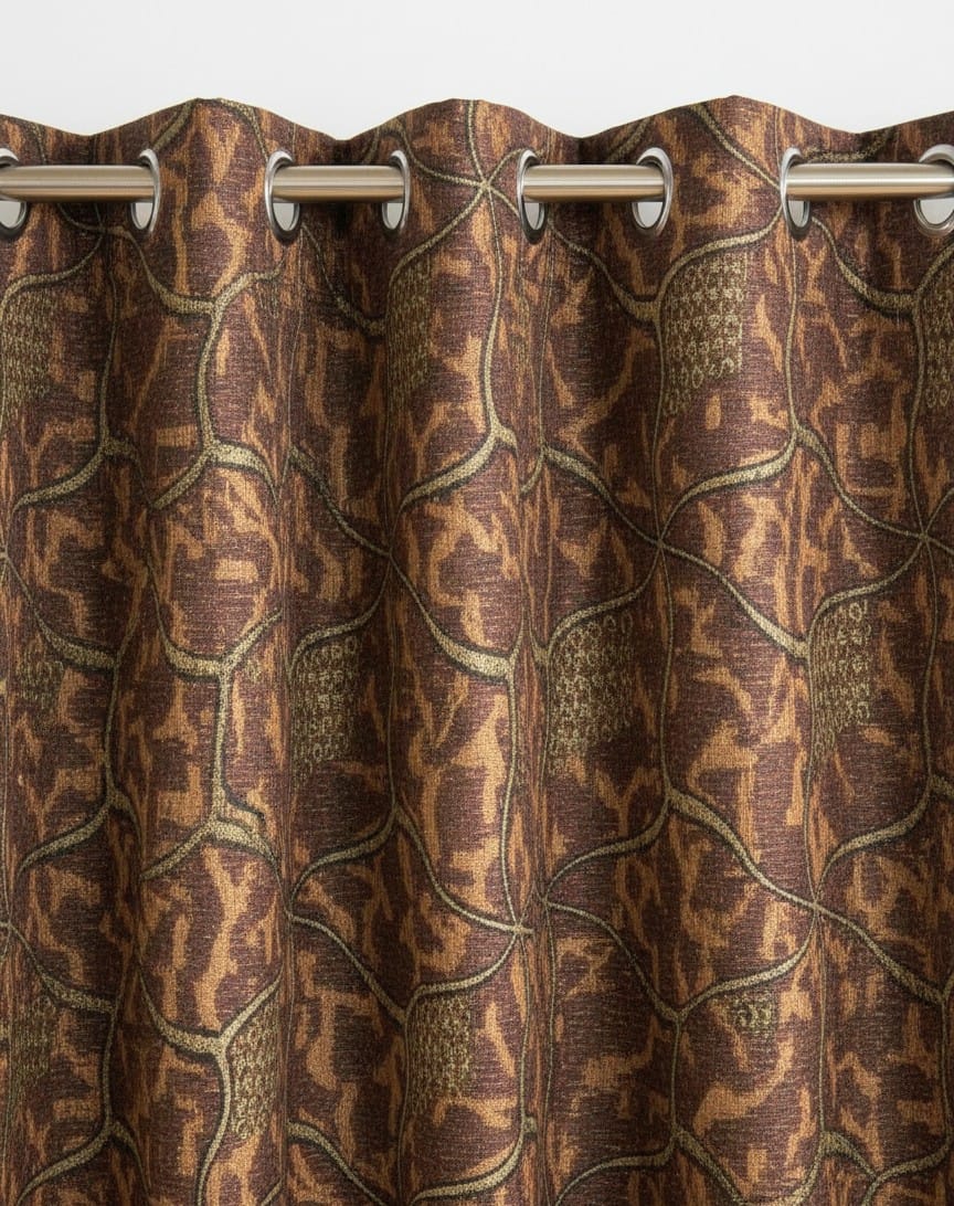 High Quality Premium Curtain 1Pc Parda (55*96 Inches) Elegant & Crystal Designs With Guaranteed Ring(Eyelet) For Bedroom & Living Room