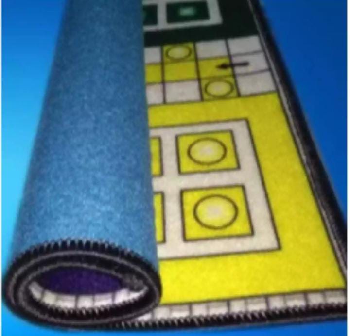 Ludo Matt Carpet Rug Large Size Ft Fold able and Washable ludo