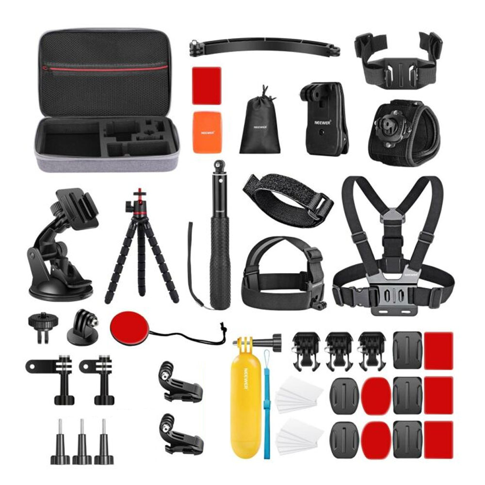NEEWER 50 in 1 Action Camera Accessory Kit GoPro Action Camera Kit ...