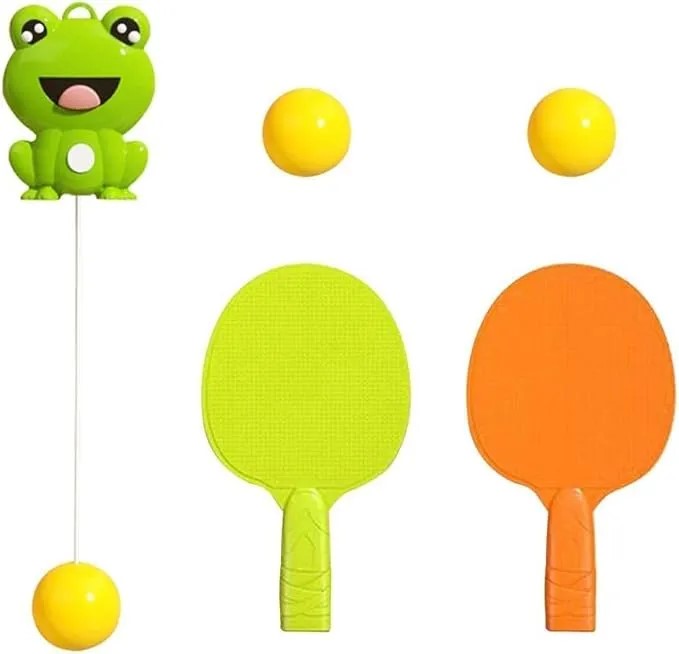 Hanging Ping Pong Trainer | Table Tennis Practice Set | Adjustable Reflex Training Toy for Kids & Adults | Indoor Sports Game