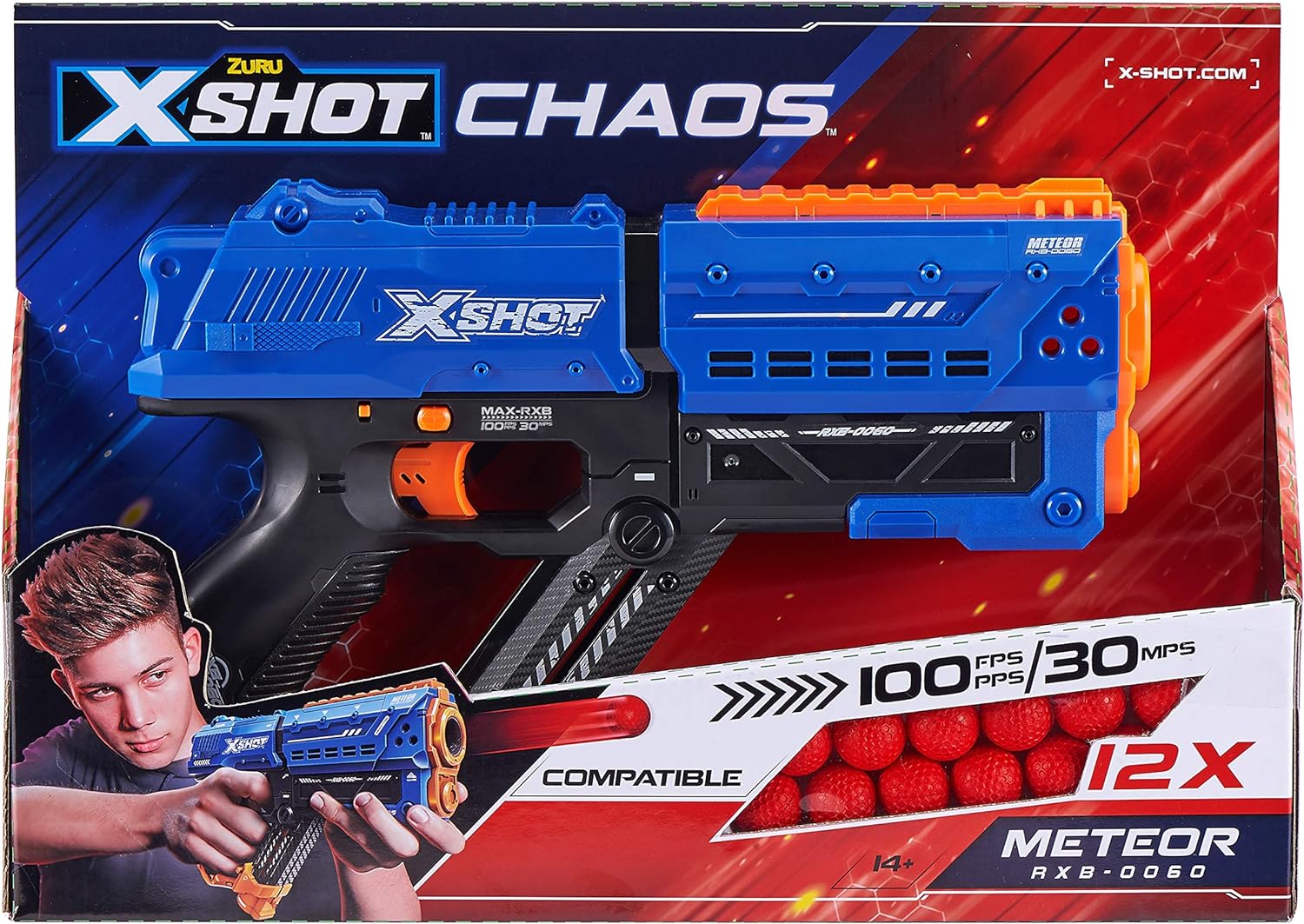 X-SHOT Chaos Dart Ball Blaster Meteor | Daraz.pk
