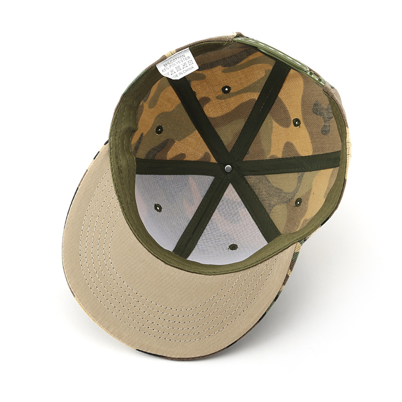 Loldeal Short Brim Camouflage Flat Brim 