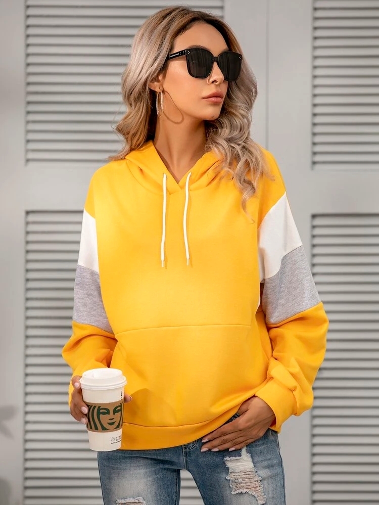 girls mustard hoodie