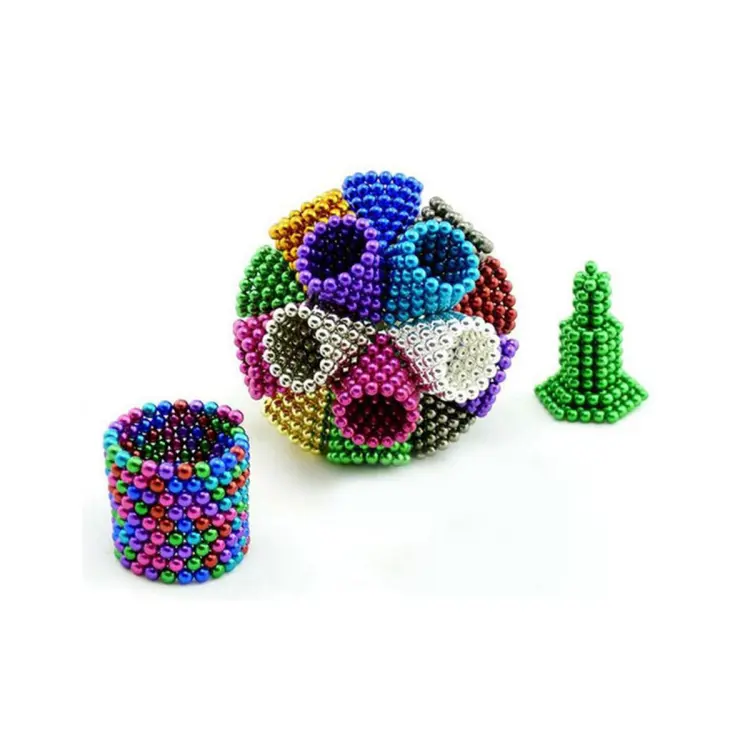 5MM Rainbow MagneDotZ 216 PCS magnetic balls - desktop fidget toy