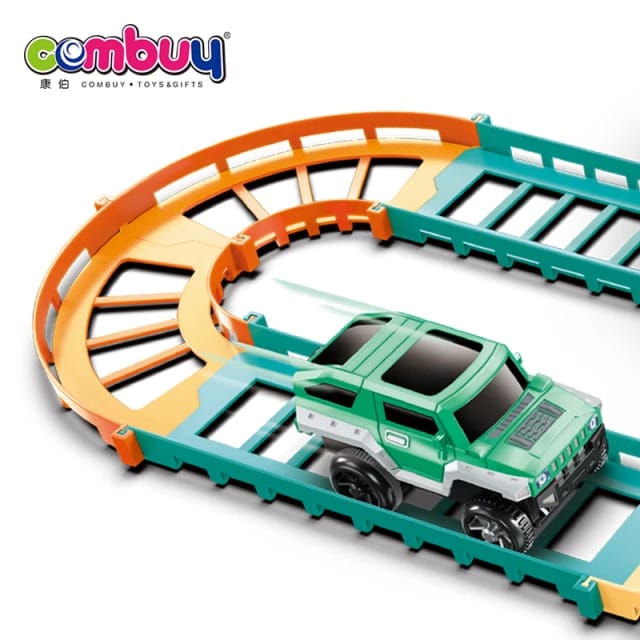 Car Splicing Railway Racing Track Circuit Car Toy Kids Assembling DIY Rail Car Race Tracks For Children Educational Toys