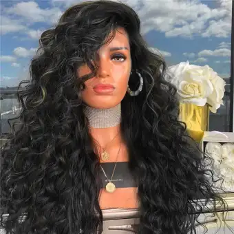Gradient Girl Natural Brown Party Long Hair Care Full Curly