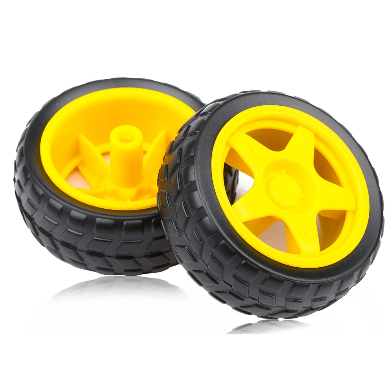 Car Tyres Wheels For Arduino TT Gear Motor Chassis , Smart Robot - 1pc