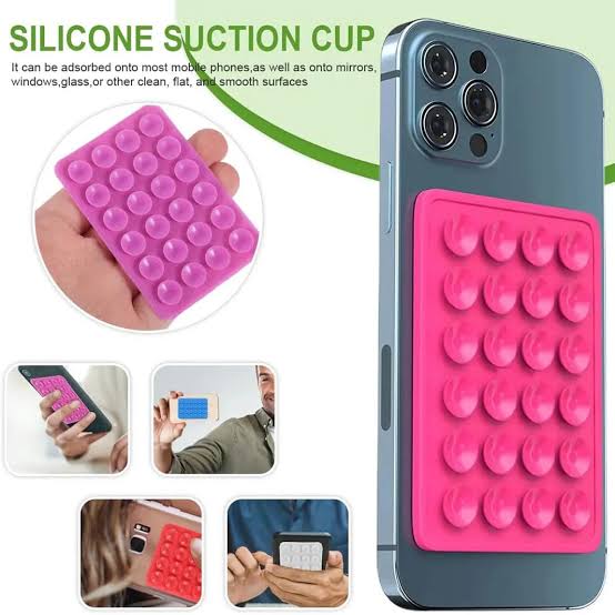 “Silicone Suction Pad Mobile Phone Holder – Self Adhesive Anti-Slip Dashboard & Desk Mount Mat (8x55cm)” price in Pakistan