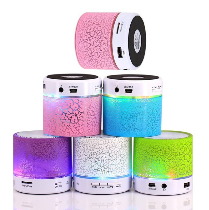 LED Bluetooth Speakers Mini Portable Wireless Speaker Night Light TF ...