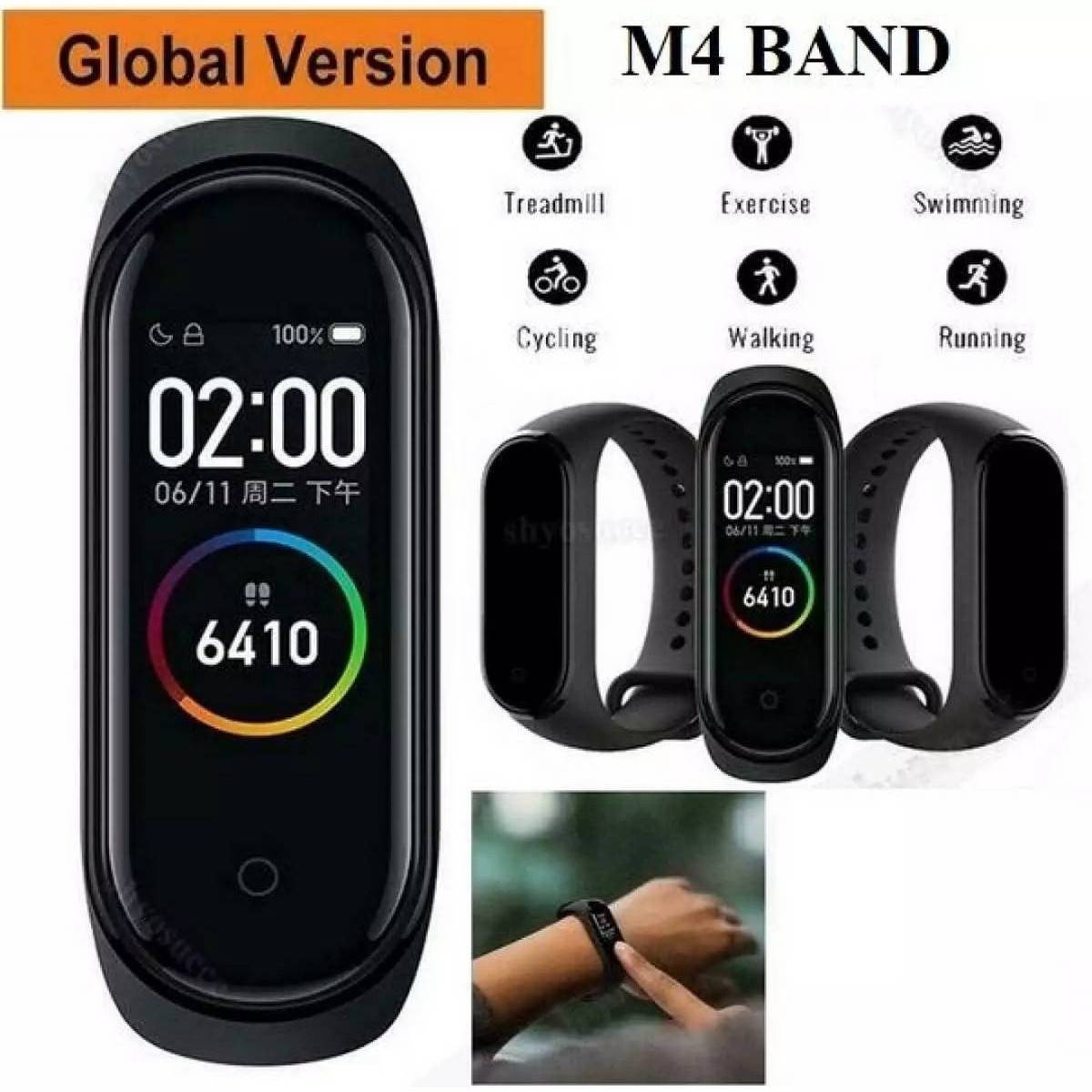 M4 LED Sports Watch Smart Band -Black