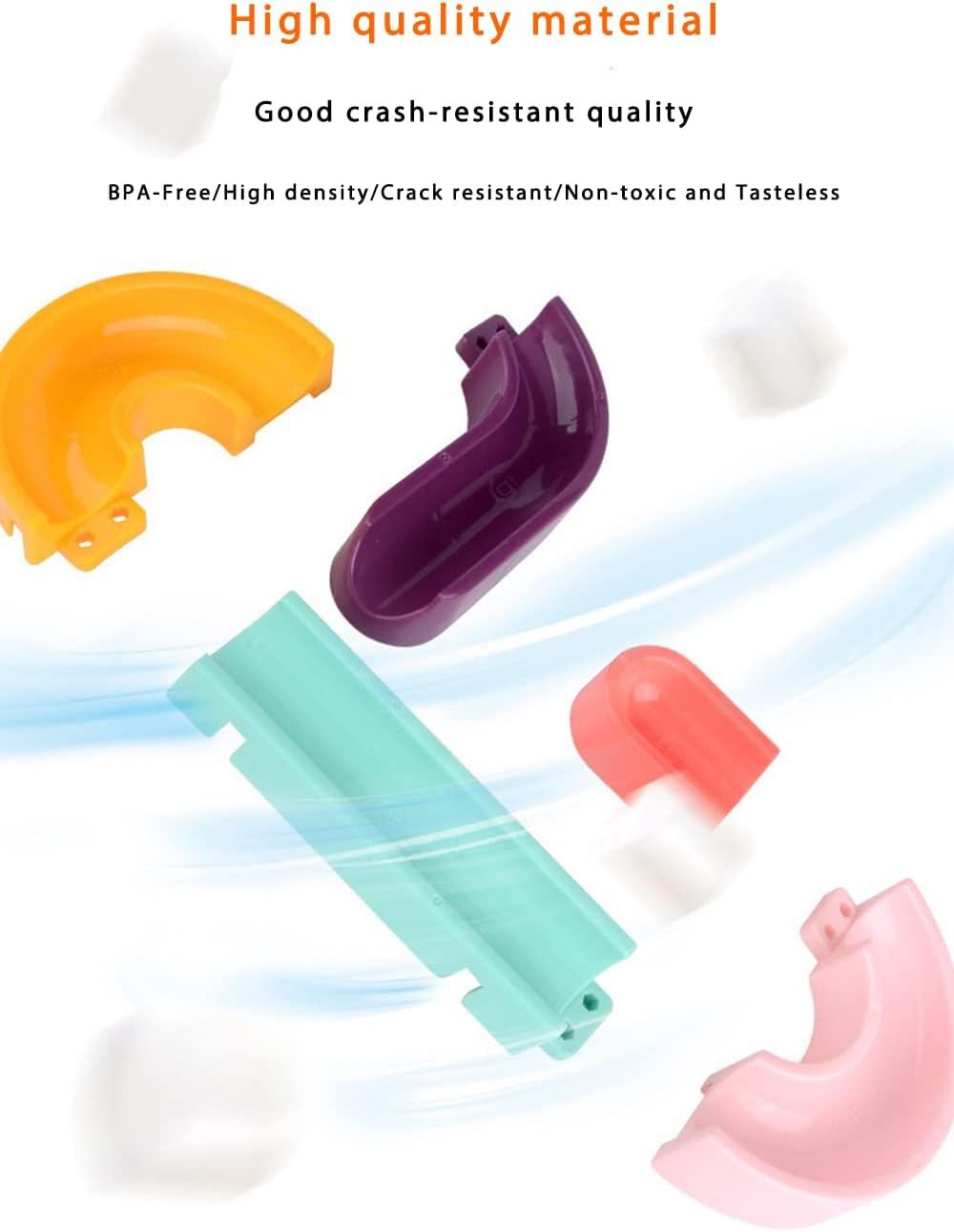 Children'S Bath Toys Set, 24Pcs Diy Slide Waterfall Track Stick With Suction Cup And Wheels Water Ball Shower Floating Bathtub Toy Summer Children Bathtub Gift For Kids Boys Girls