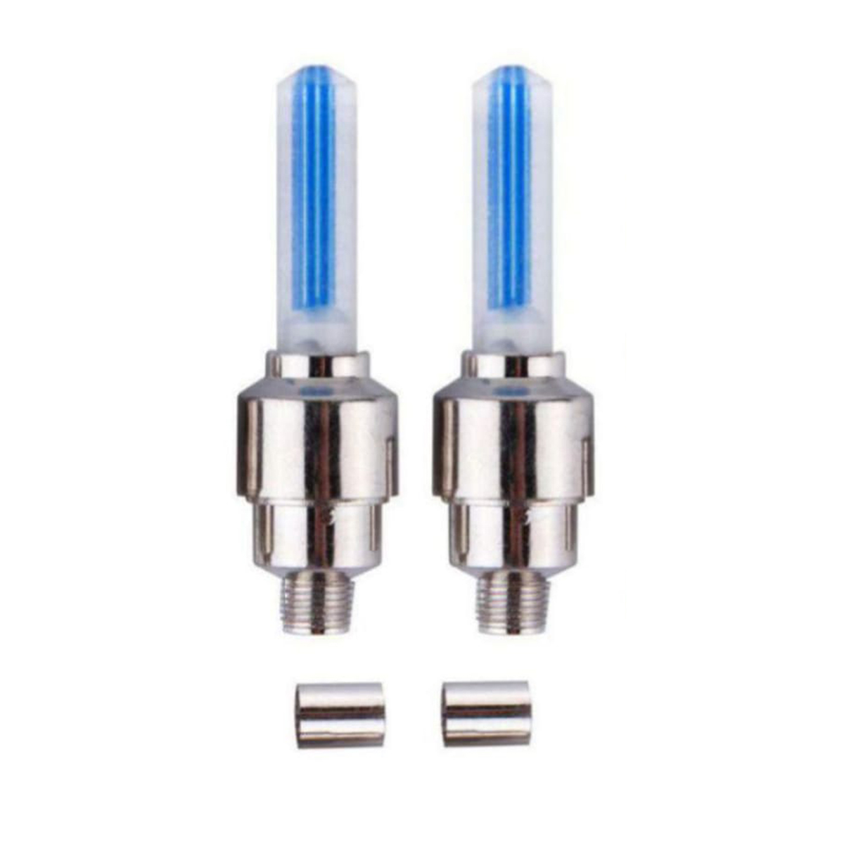 2 Pcs Cycle Bike Glow In The Dark Car Tyre Valve Cap Motion Running Sensor Activated Wheel Spokes Neon LED Light