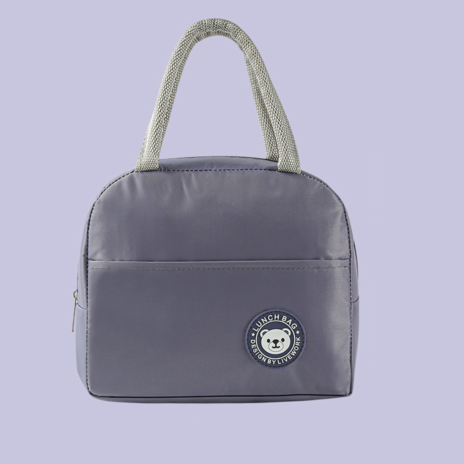 Portable Canvas Lunch Bag Waterproof Insulated Fresh Cooler Bag Thermal Food Picnic Convenient Lunch Bag For Women Girl