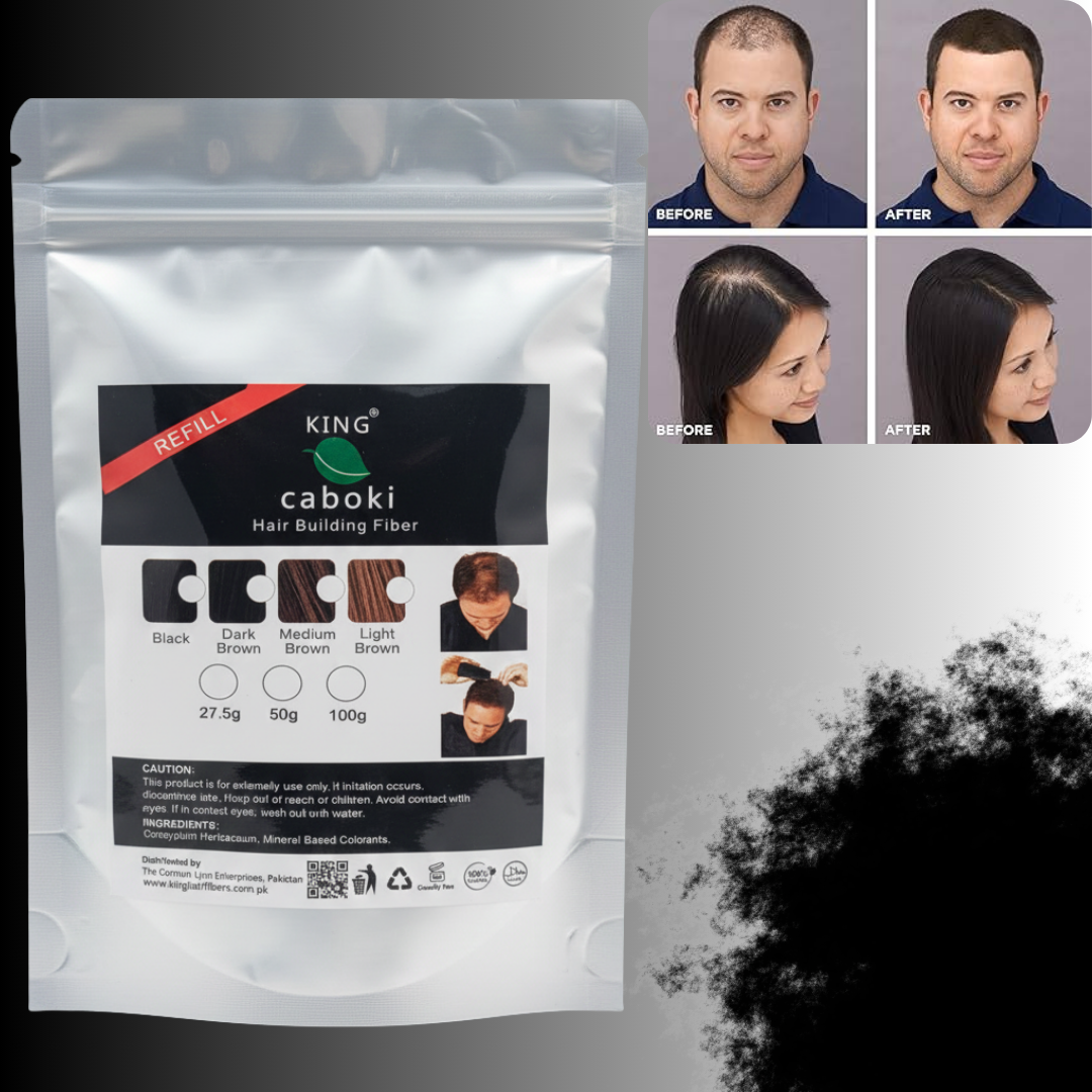 Dark Brown King Caboki Hair Fibers Refill 50g,King Caboki Refill Bag (Dark Brown) King Caboki Hair Building Fibers Refill, Buy King Caboki Hair Fiber,Best Hair Building Fibers Refill bag