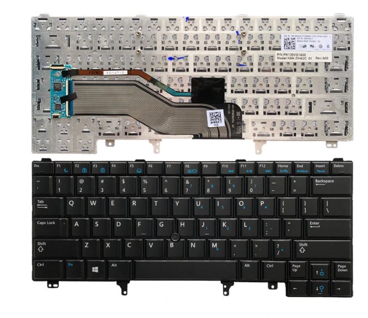 Laptop Notebook Keyboard For DE Latitude E5420  P/N  PK13VG1A00 – Black