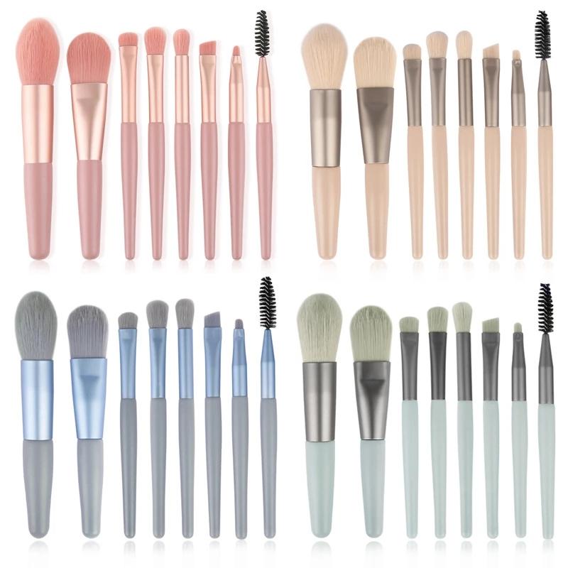 8 Pcs Mini Travel Portable Soft Makeup Brushes Set – Lightweight & Compact Beauty Tool for Foundation, Eyeshadow, Blush & Contour – Ultra-Soft Bristles & Travel-Friendly Design