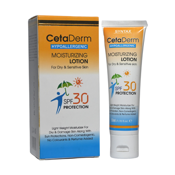 Cetaderm Hypoallergenic Moisturising Lotion | Body Moisturising Care | 50ml