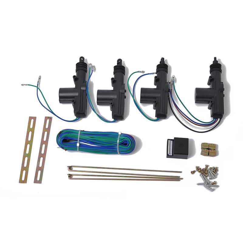 Kit de cerradura central eléctrica de puerta de 12V con actuador para