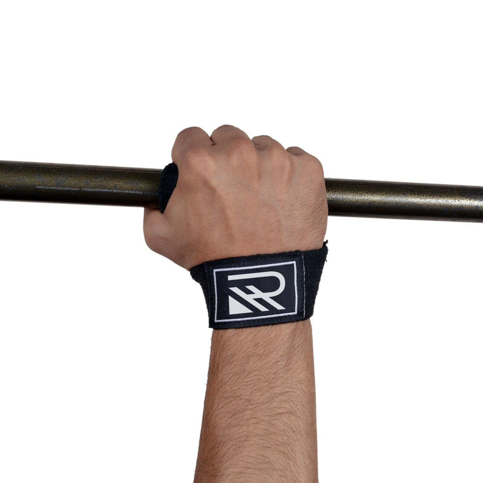 HR Lifting Straps Gym Wrist Wraps  Black/Red/Pink- 24" Strong Cotton Weightlifting Wrist Straps To Support Grip and Lift Heavier - Ultimate Workout Deadlift Straps for weight lifting