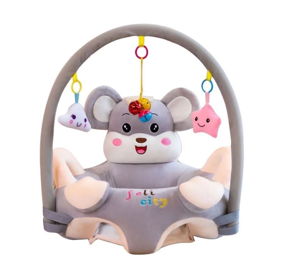 Baby Sofa Support Seat Chair Learn to Sit Padded with Rods and Toys