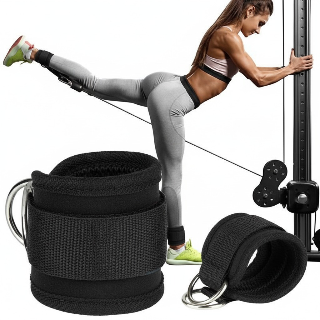 Gym products Ankle Straps for Cable Machine – Adjustable Gym Ankle Cuffs for Leg & Glute Workouts