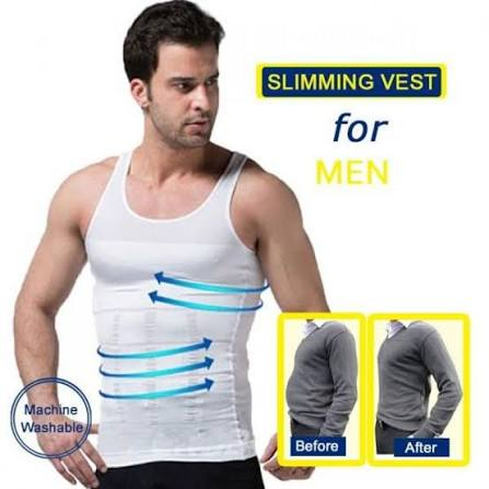 Slim Lift Men Body Shaper Compression Vest | Slimming Tummy Control Shirt | Men's Chest & Waist Shaper | Comfortable Body Shaping Tank Top for Weight Loss & Fitness