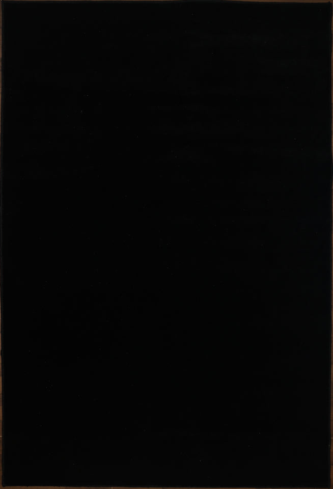 Nayyer Carpets - Black Plain Rug