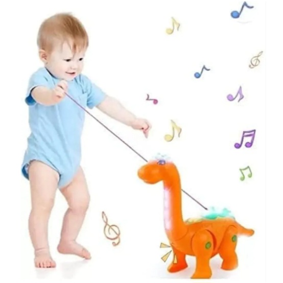 Simulation Electronic Pet Dinosaur Toy Musical Walking Battery Operated Roaring Sound