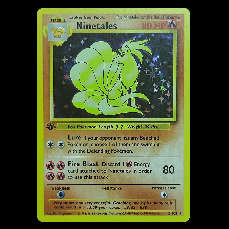 shiny ninetales card