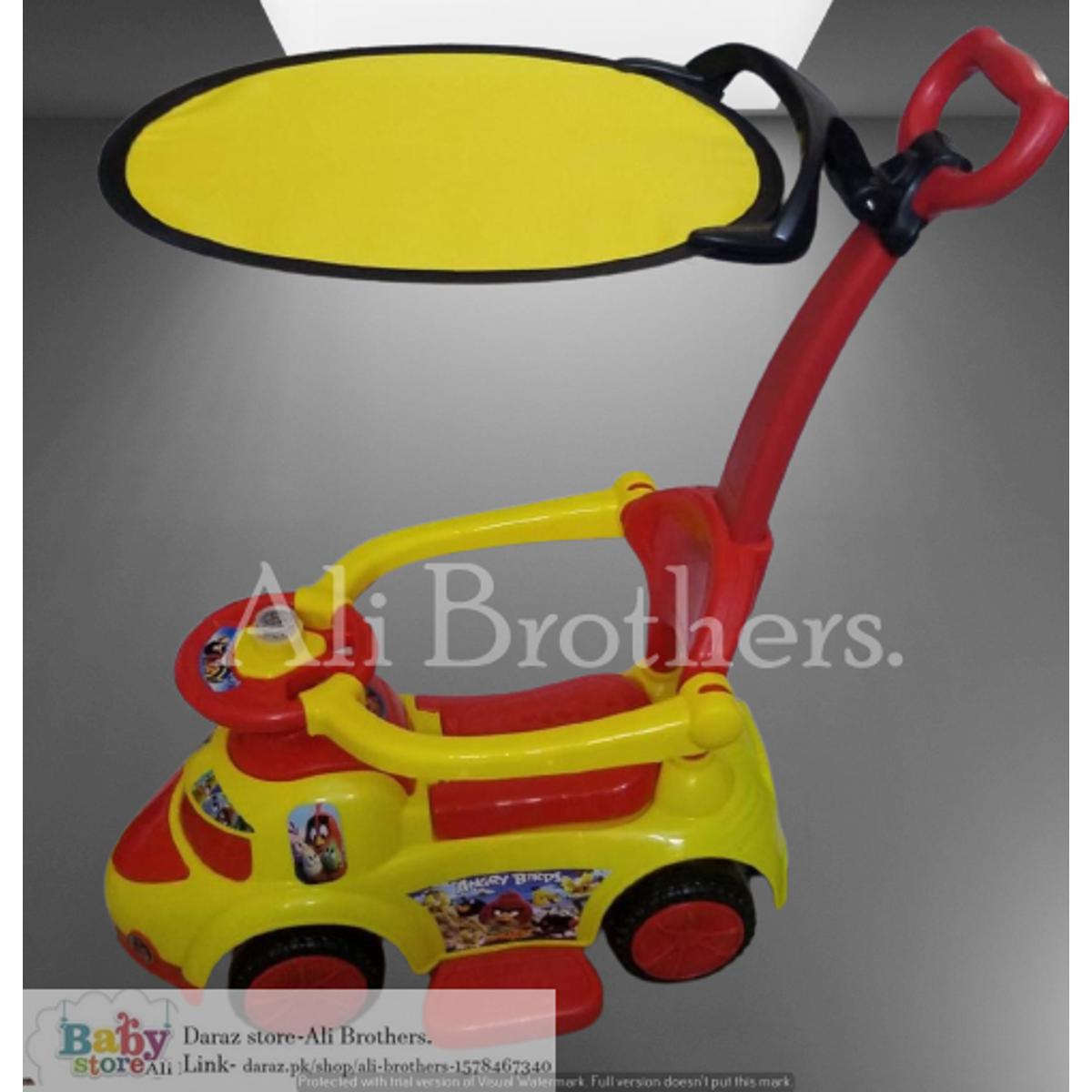 Baby 3-1 Stroller, Riding Car With Roof with Lights & Music Imported Made